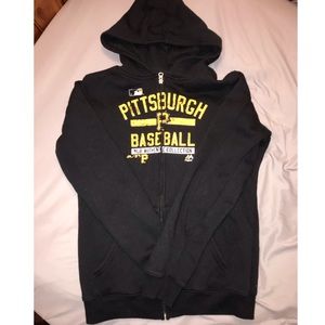 YOUTH XL PITTSBURGH PIRATES ZIP UP HOODIE!!!